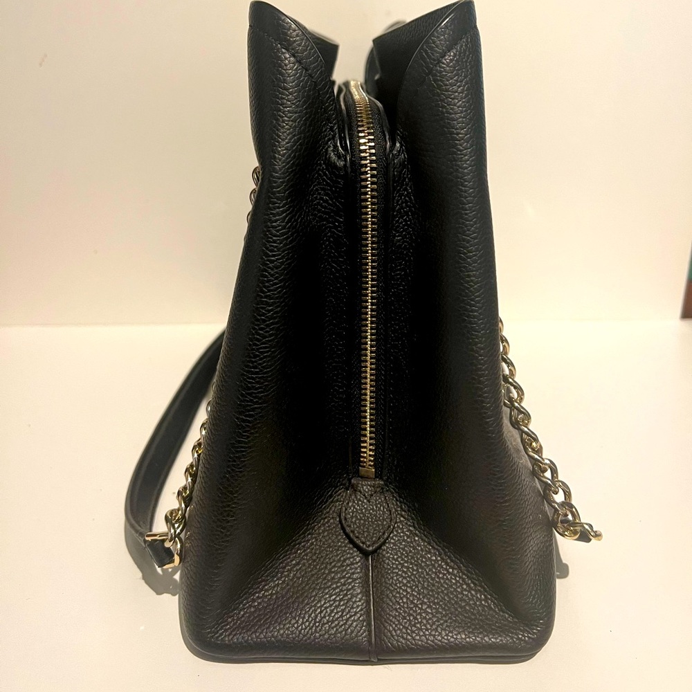 Kate Spade Jordyn Chain Handle Tote- Black